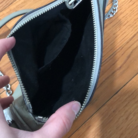 Rebecca Minkoff Grey Used Authentic Crossbody - Picture 4 of 4